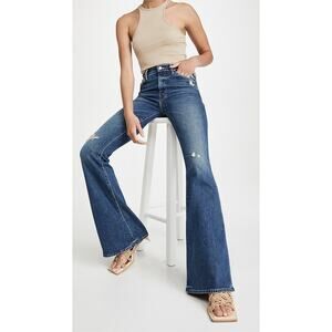 Mother Superior The Super Cruiser Born to Bite Flare Jeans | Medium Wash |SZ 29